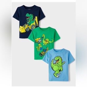 THE CHILDREN’S PLACE DINO TEE 3 PACK BOYS 4T🦖